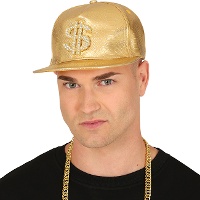 Gorra de dólar dorada
