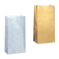 Bolsas de papel de 13 x 25,5 x 8,5 cm - 10 unidades