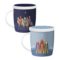 Taza de 350 ml Reyes Magos de Oriente con filtro para té - 1 unidad