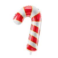 Globo de bastón de caramelo rojo de 50 x 82 cm - PartyDeco