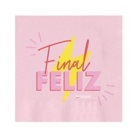 Servilletas de Final Feliz de 12,5 X 12,5 cm - 30 unidades