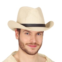 Sombrero de vaquero de paja de 56 cm