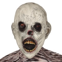 Máscara de zombie blanco