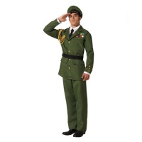 Disfraz de militar con insignias para hombre