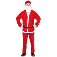 Disfraz de Papá Noel de color rojo para hombre