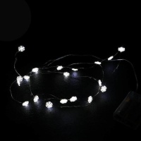 Guirnalda de luces de copo de nieve de 2 m - 20 leds