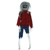 Colgante de hombre lobo esqueleto de 40 cm