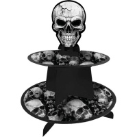 Soporte para cupcakes de calaveras