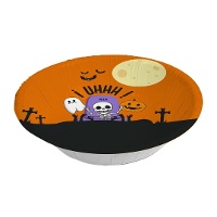 Bol de cementerio naranja de 17,5 cm - 6 unidades