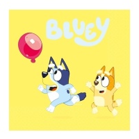 Servilletas de Bluey de 16,5 x 16,5 cm - 16 unidades