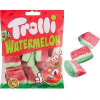 Tajadas de sandía de gominola con azúcar - Watermelon Trolli - 100 gr