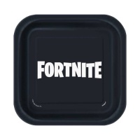 Platos cuadrados de Fortnite de 17,4 cm - 8 unidades