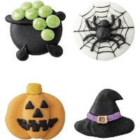 Figuras de azúcar de Halloween surtidas de 3,5 cm - Dekora - 48 unidades