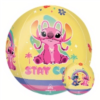 Globo orbz de Stitch y Angel de 40 x 38 cm