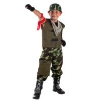 Disfraz de sargento militar infantil