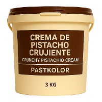 Crema de pistacho crunchy de 3 kg - Pastkolor