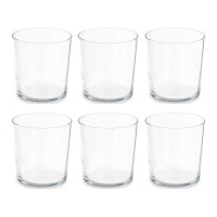 Vaso de 370 ml recto para agua - 6 unidades