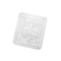 Caja de plástico para 4 macarons - Sweetkolor
