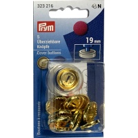 Botones reversibles de latón dorado de 19 mm - Prym - 5 unidades