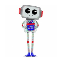 Globo de Robot con regalo de 1,88 x 0,60 m - Grabo