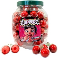 Cerezas de gominola rellenas de 18 gr Zupperz - 50 unidades