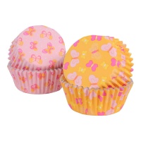 Cápsulas para cupcakes de mariposas de Pascua - PME - 60 unidades