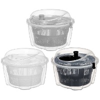 Escurridor centrifugador manual de 26 x 18 cm para verduras - 1 unidad