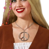 Collar hippie plateado
