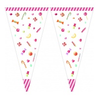 Bolsas para chucherías de Sweet Candy de 40 x 20 cm - 100 unidades