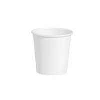 Vasos de 120 ml de cartón blancos biodegradables - 30 unidades