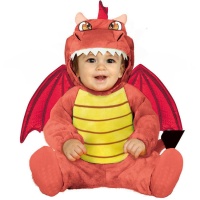 Disfraz de dragón rojo para bebé