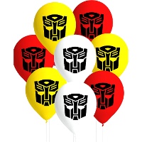 Globos de látex de Transformers - 8 unidades
