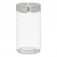 Tarro de 1,7 L redondo con tapa de acero - Vivalto