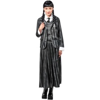 Disfraz de Miércoles Addams en uniforme para mujer