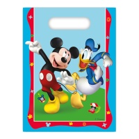 Bolsas de Mickey Mouse azul - 6 unidades