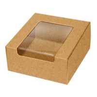 Caja para galletas kraft de 10 x 10 x 4 cm - Pastkolor