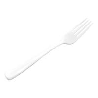 Tenedores de 18,8 cm blancos - 50 unidades