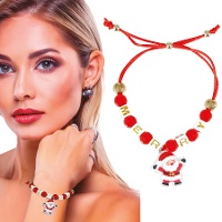 Pulsera de Papa Noel roja
