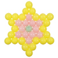 Mallas para globos en forma de estrella de 63 x 58 cm