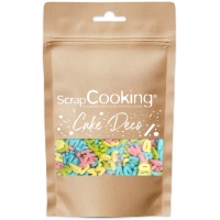 Sprinkles de letras de colores de 55 gr - Scrapcooking