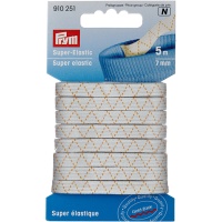 Cinta súper elástica de 0,7 cm blanco - Prym - 5 m