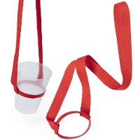 Portavasos lanyard de colores - 1 unidad