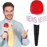 Micrófono de reportero de 25 cm
