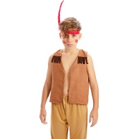 Chaleco de indio o vaquero para niño