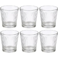 Vaso de 280 ml raya vertical - 6 unidades