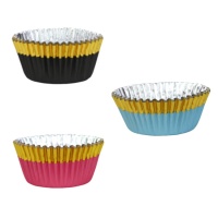 Cápsulas para cupcakes con borde dorado - PME - 30 unidades