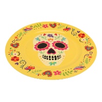 Plato de calavera mejicana de 33 cm