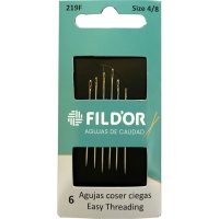 Agujas para coser de ojo ciego nº 4-8 - Fildor - 6 unidades