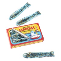 Lata de sardinas de chocolate con leche de 24 gr