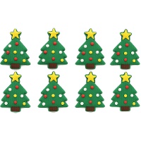 Figuras de azúcar de árbol de Navidad - Azucren - 8 unidades